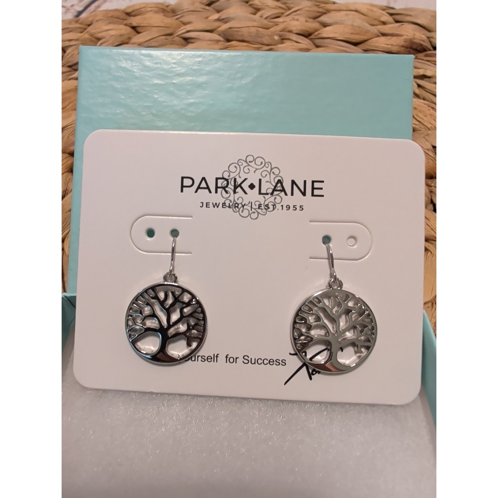 Park Lane Tree Of Life Earrings, Silver Tone NWT
